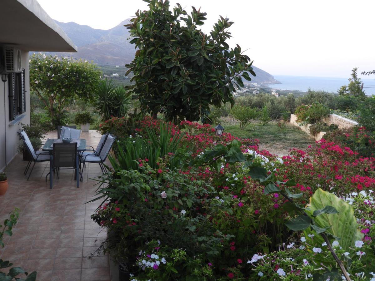 Chrissi'S House With Garden And Sea View Zerviana Villa กิสเซมอส ภายนอก รูปภาพ