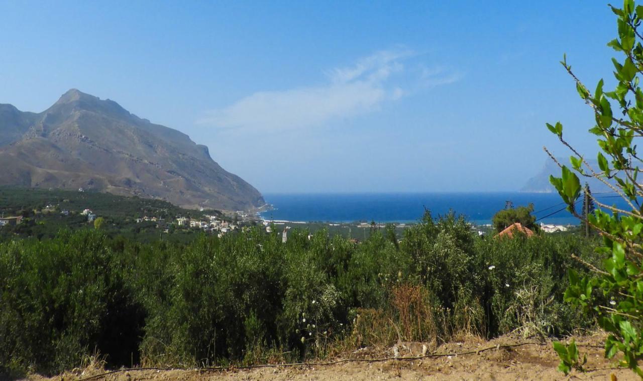 Chrissi'S House With Garden And Sea View Zerviana Villa กิสเซมอส ภายนอก รูปภาพ